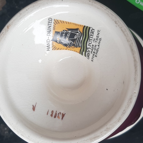 Antique 1925 Copper Luster, Gray's Pottery pair of vases - Picture 3 of 4